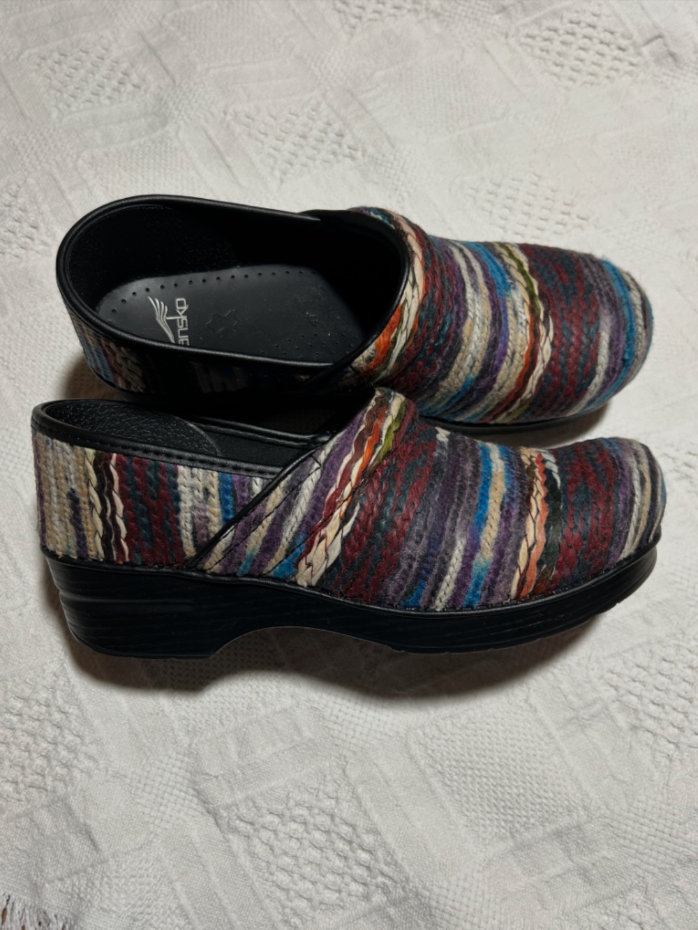 DANSKO Pro Yarn Fabric Vegan Multicolored Comfort Clogs Workwear Comfort Fall 41